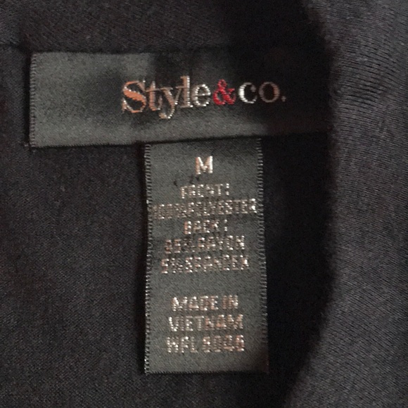 Women’s M sleeveless metal sequined black top - Picture 2 of 6